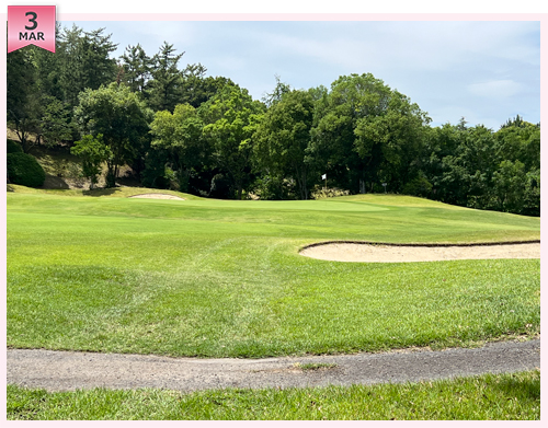 クイズ　この写真はどこのコースでしょう？